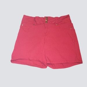 Y2K Style pink Denim high waisted shorts size 14